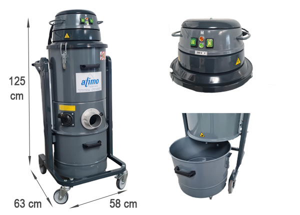 freesstofzuiger met inhoud van 45 liter