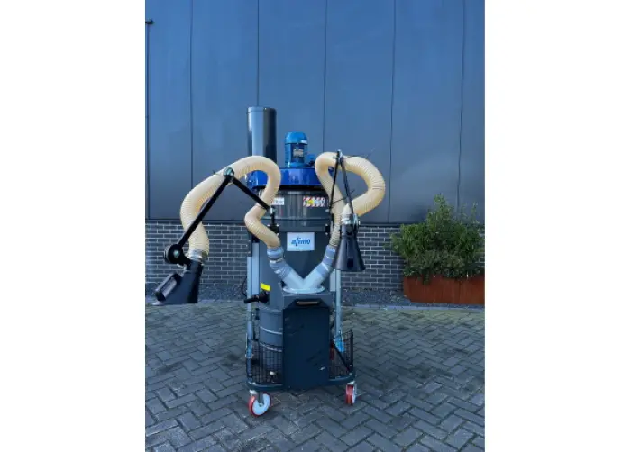 Afzuigunit met dubbele afzuigarm