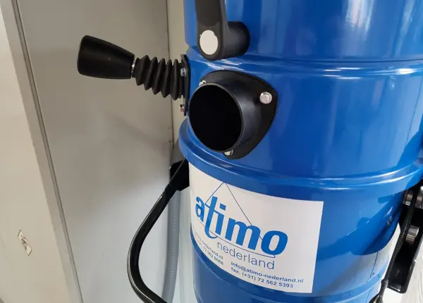 Industriële stofzuiger inlaat en filterreiniging