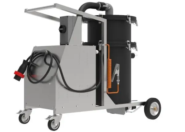 bijtende vloeistofzuiger ATEX Krahnen achterkant