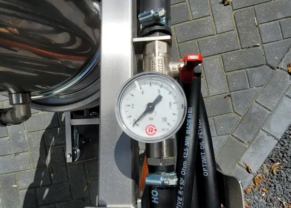 Industriële stofzuiger met persluchtaandrijving