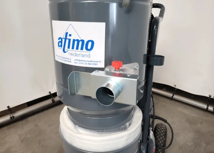 longopac systeem om fijn stof vielig op te vangen en af te voeren