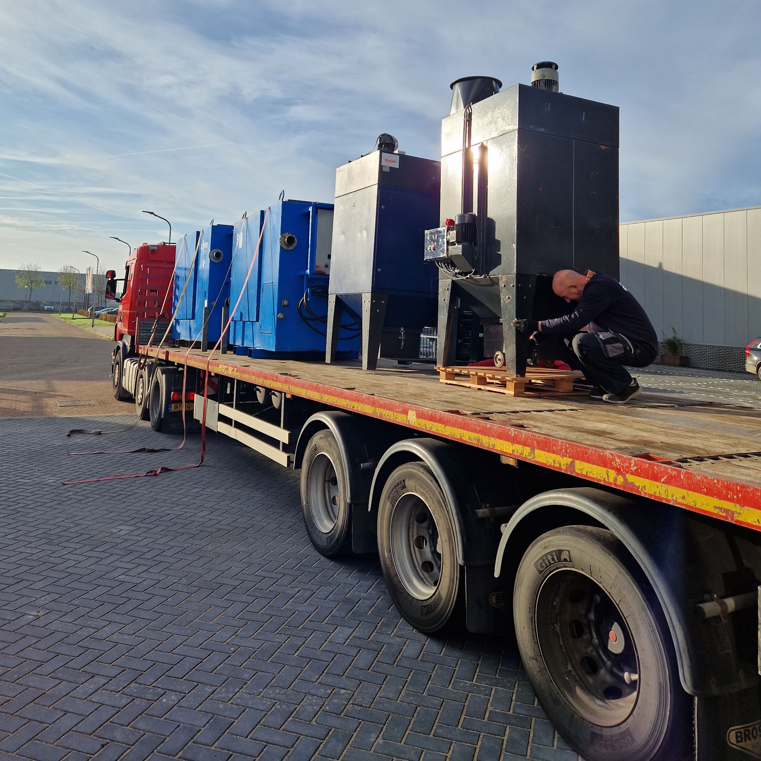 machines klaar voor vertek